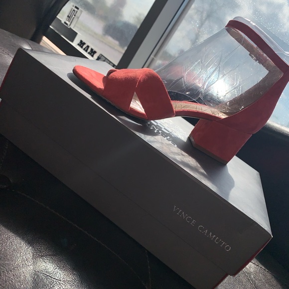 Salmon suede 2-inch heels - Picture 2 of 6